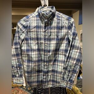 Polo/Ralph Lauren boys button down plaid shirt, size M